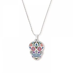 Alex and Ani Calavera sugar skull necklace